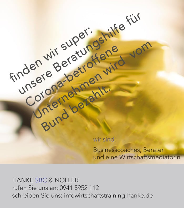 Für Corona-betroffene Unternehmen wird Beratung zu 100 % übernommen